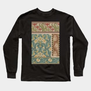 Vintage Flower Design Long Sleeve T-Shirt